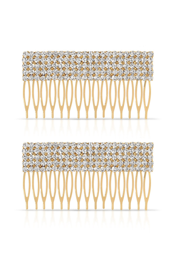 Dynasty Hair Comb Set in Crystal