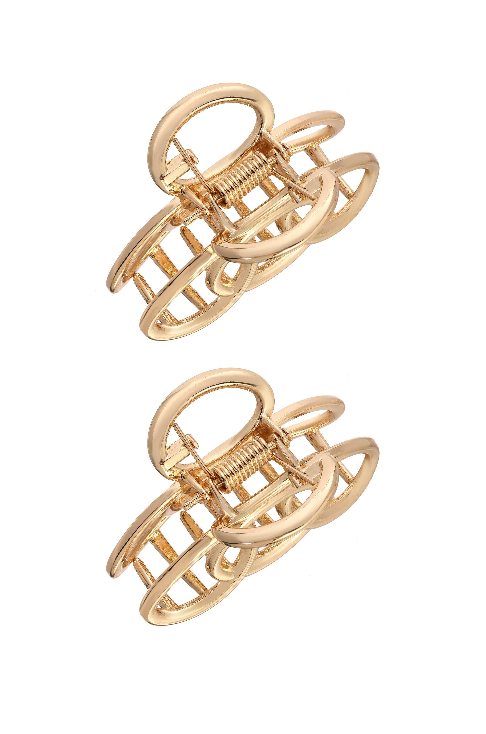 Keep It Simple Gold Hair Clip Set 2