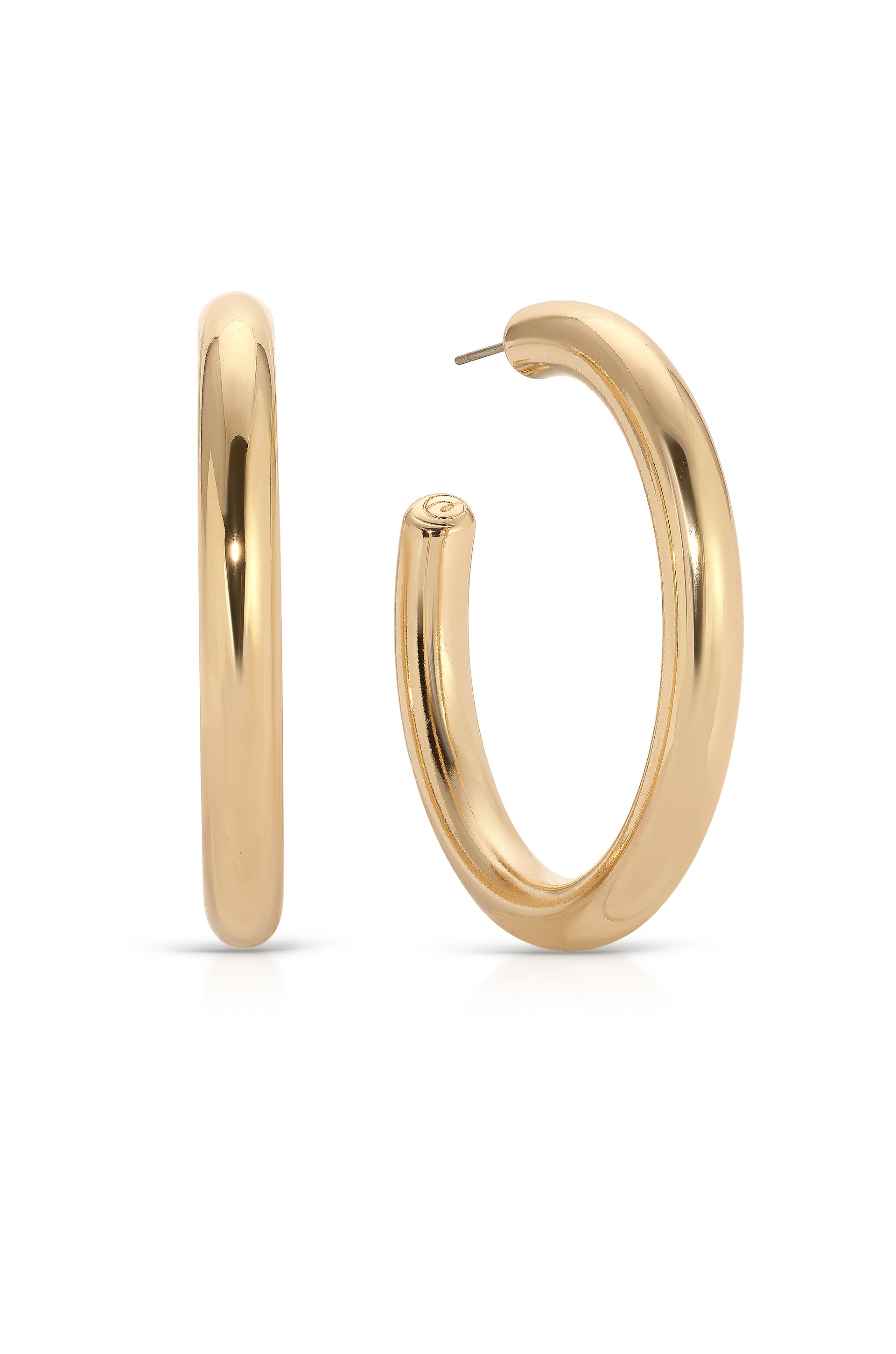 Thick Classic Hoops gold large