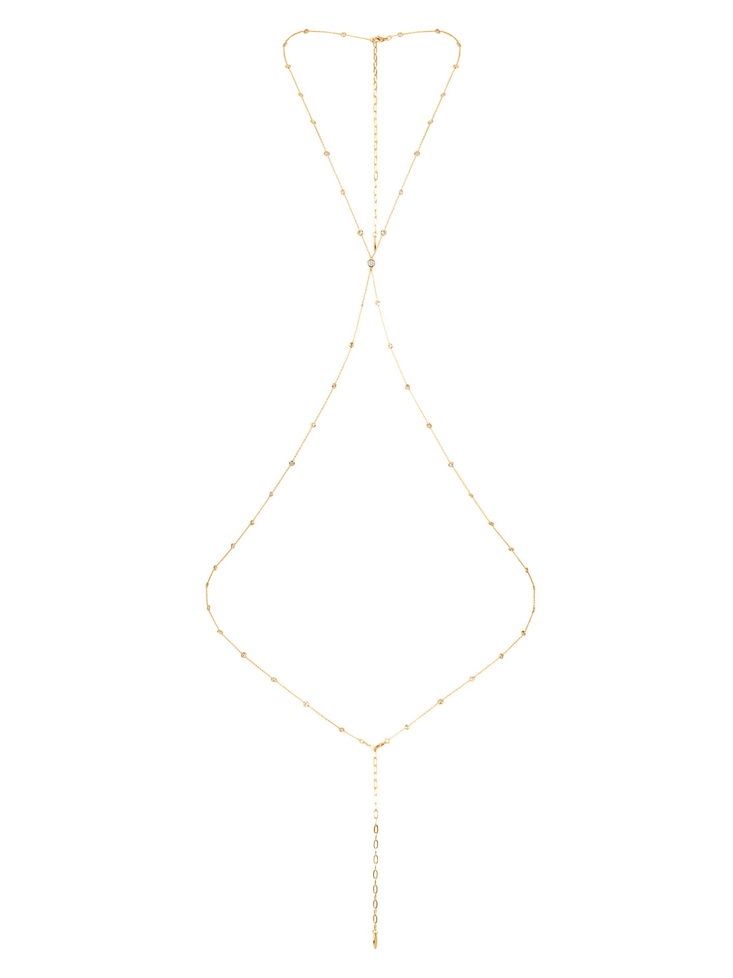 Simple Crystal X Body Chain