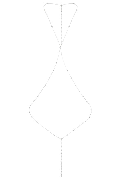 Simple Crystal X Body Chain 3