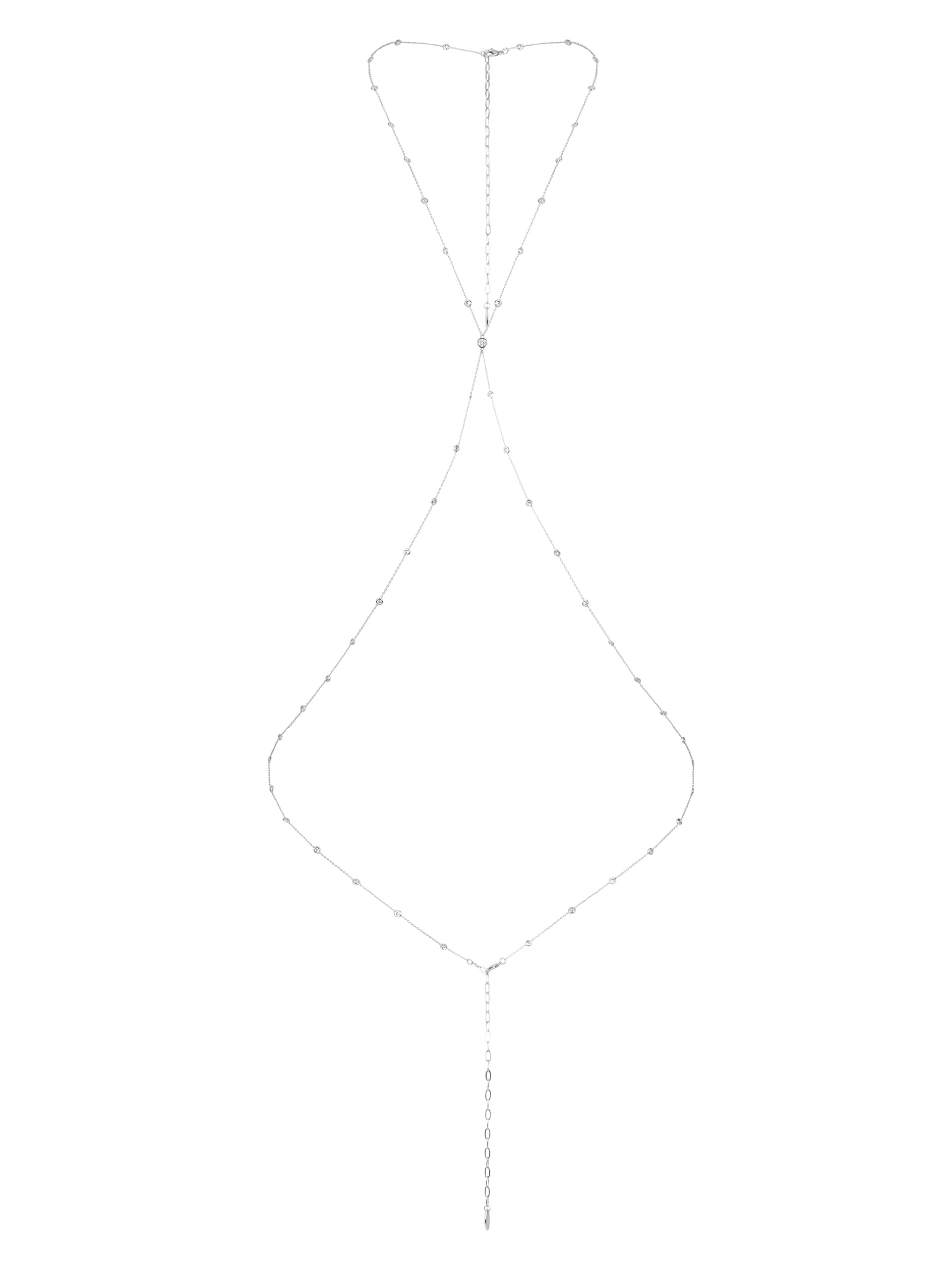Simple Crystal X Body Chain 2