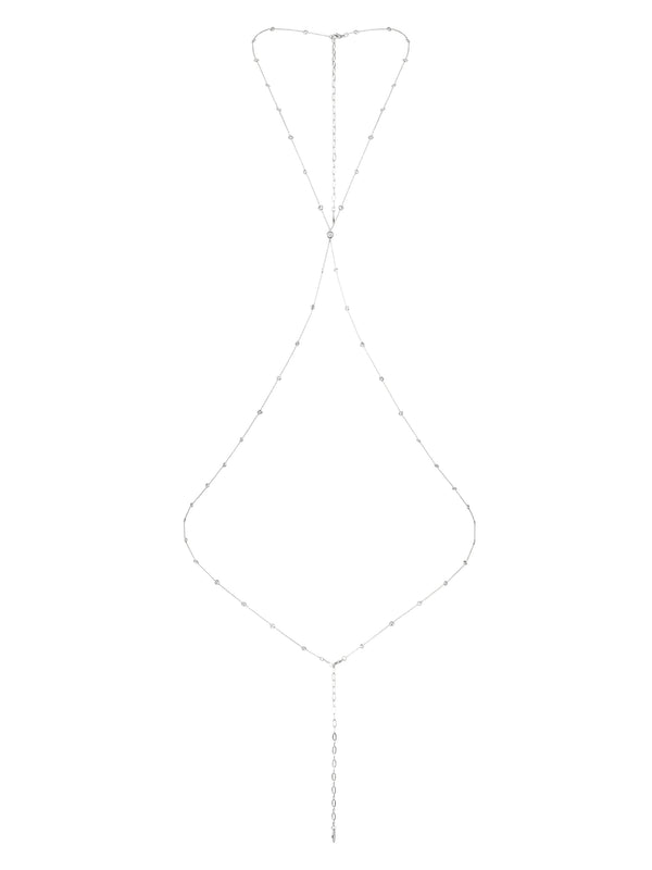 Simple Crystal X Body Chain