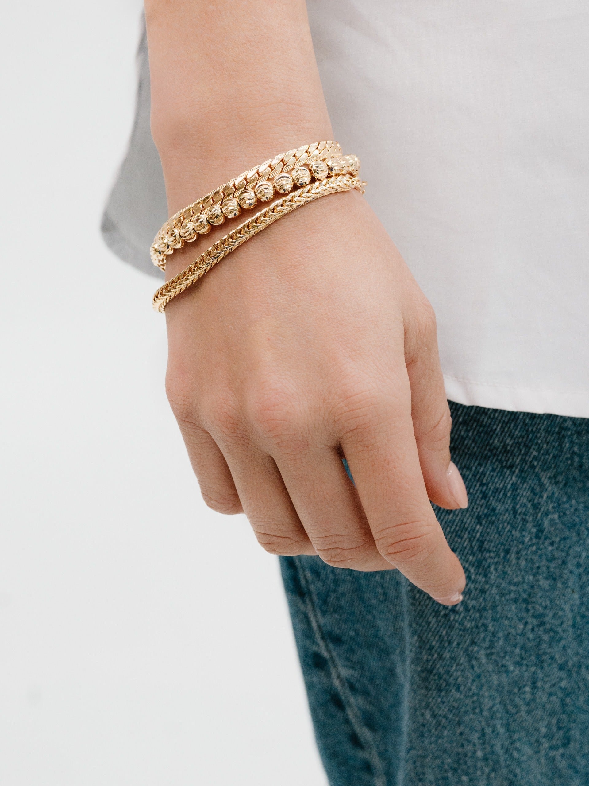 Classical Trio Bracelet Set on model