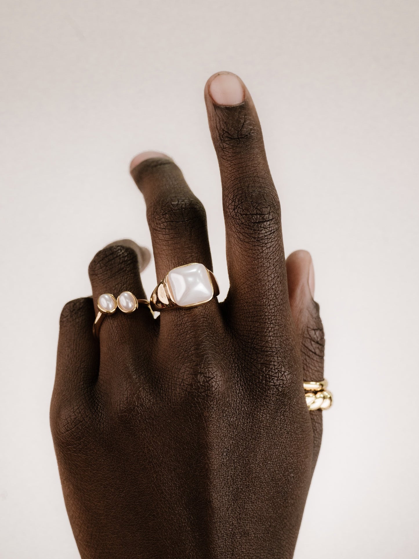 Ultimate Babe Ring Set on model 3
