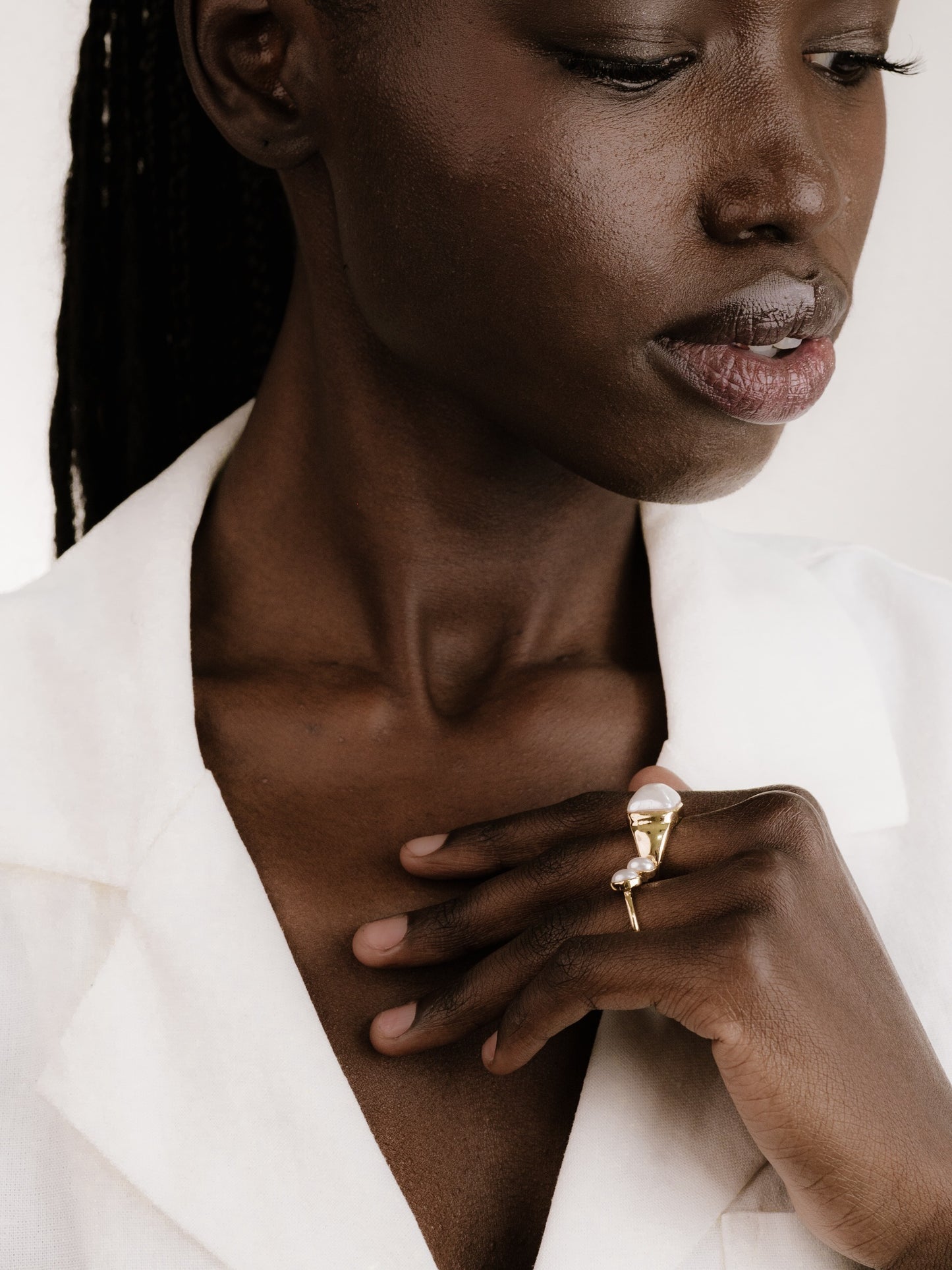 Ultimate Babe Ring Set on model 4