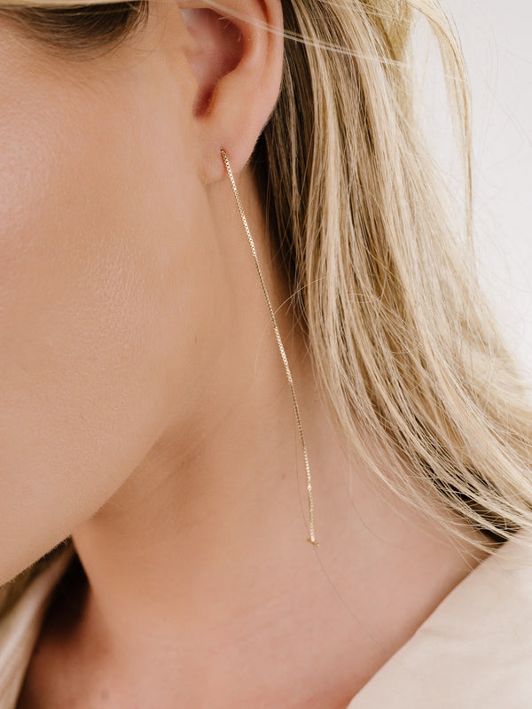 Single Chain Threader Earrings Second