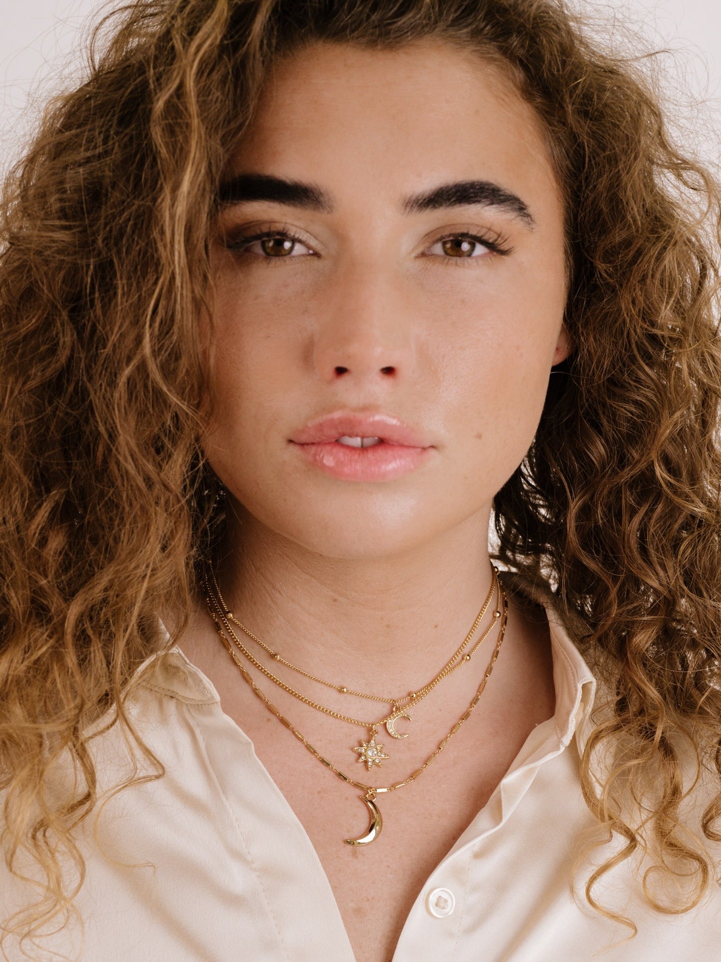 Night Sky Necklace Set 18k Gold Plated model 4