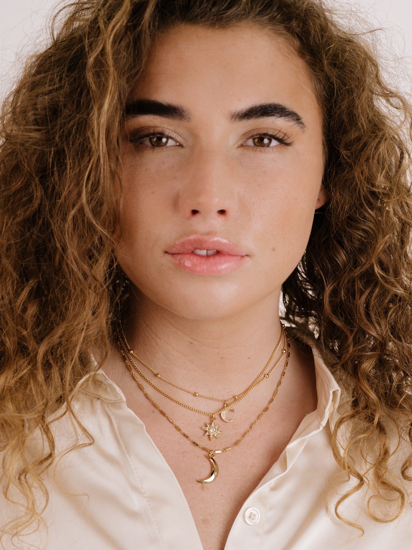 Night Sky Necklace Set 18k Gold Plated model 4