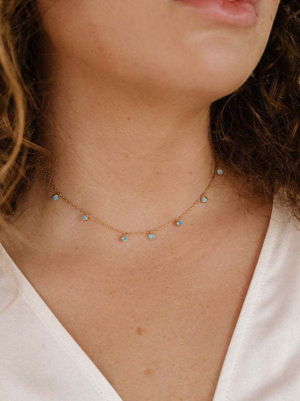 Fine Tune Blue Opal Necklace Second