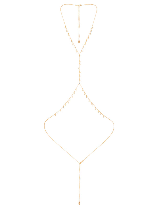 Crystal Fringe Body Chain