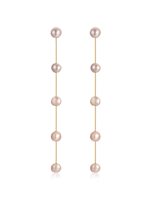 Dripping Pearl Delicate Drop Earrings