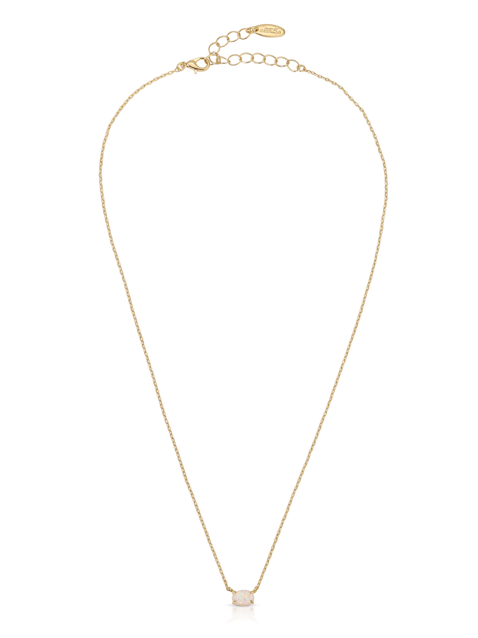 Layered Opal Lariat Necklace Set of 3 Opal with 18k Gold Plating 4
