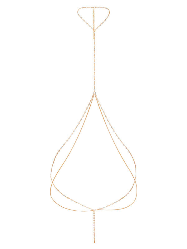 Crystal Baguette Body Chain