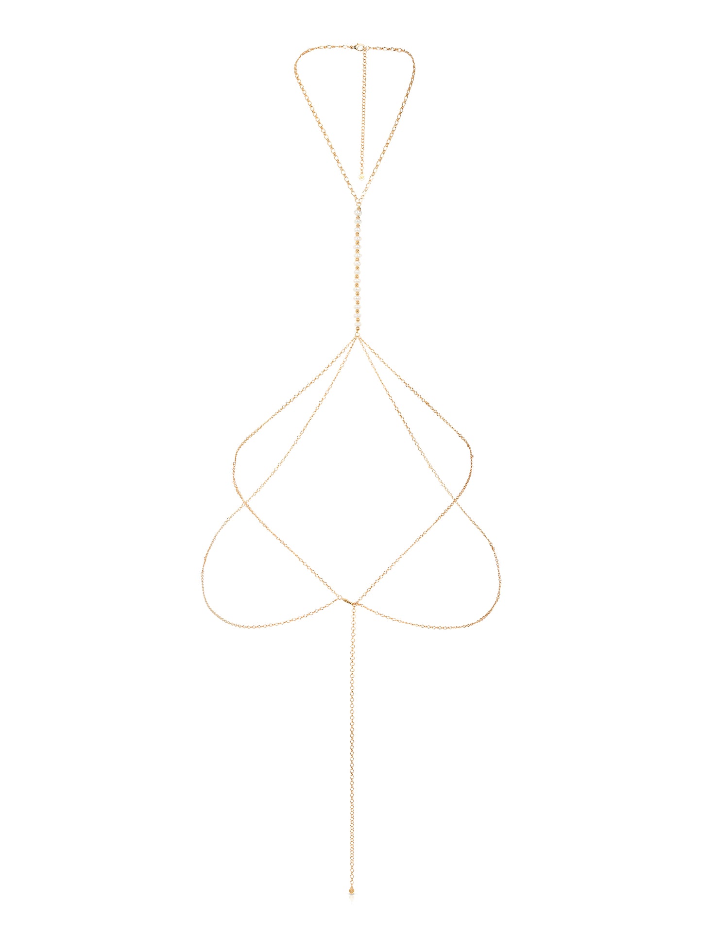 Freshwater Pearl Line Body Chain