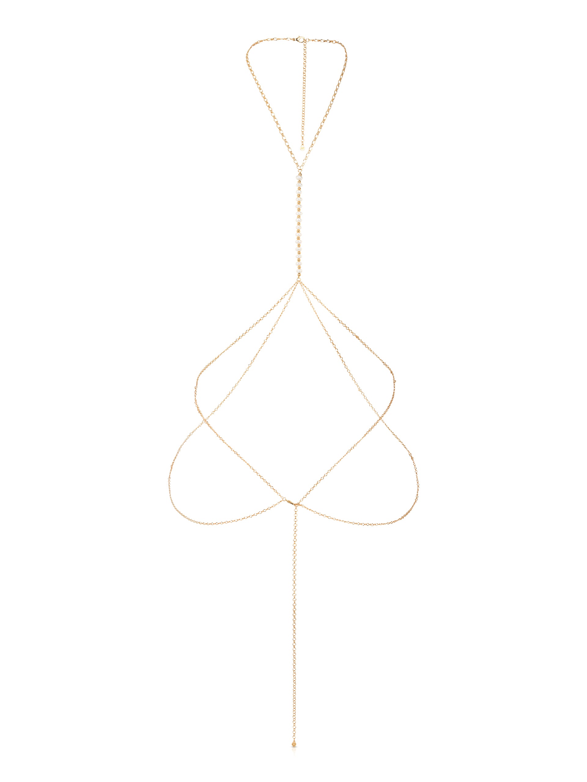 Freshwater Pearl Line Body Chain