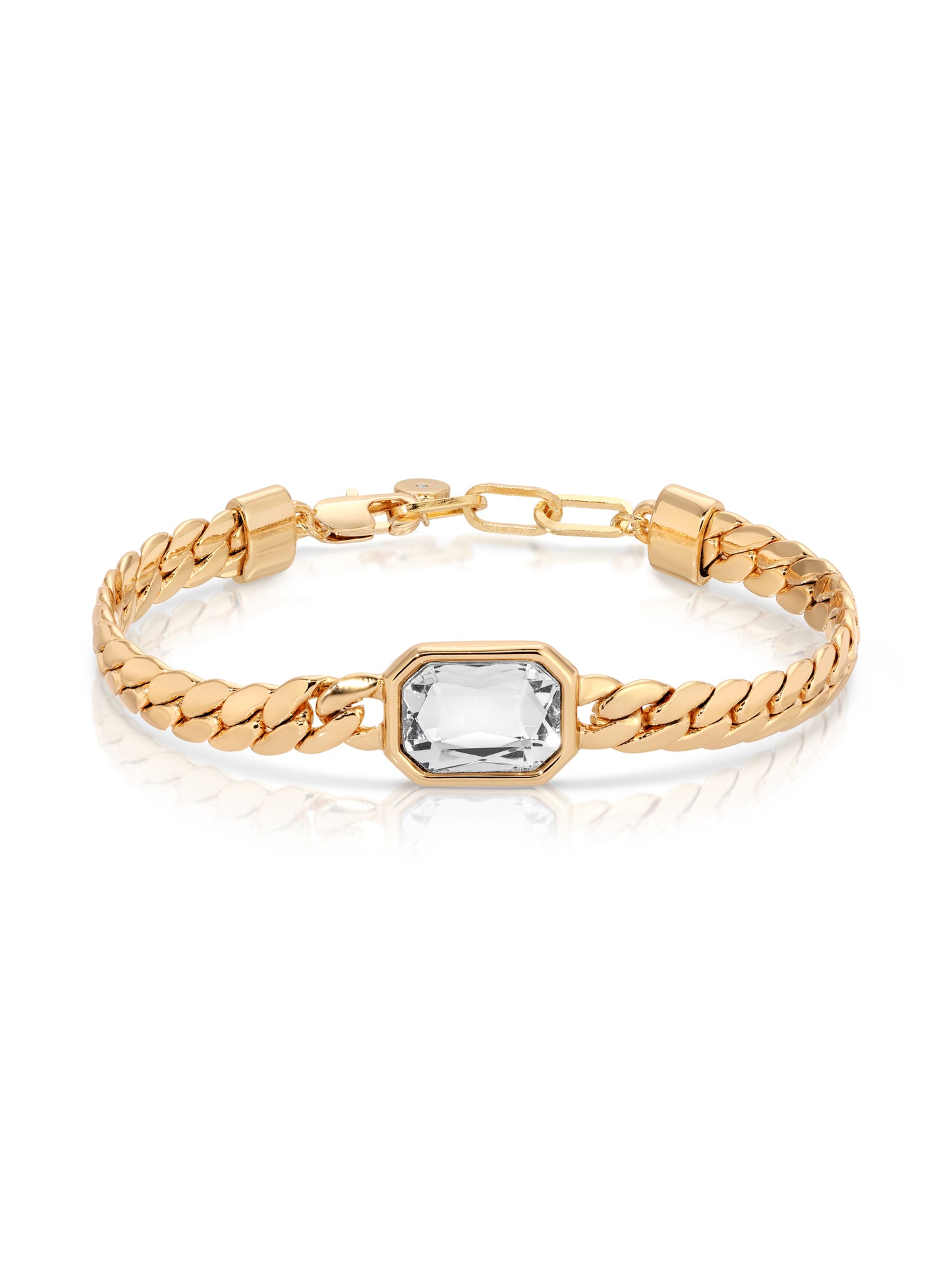 Deco Bracelet Clear Crystal with 18k Gold Plating