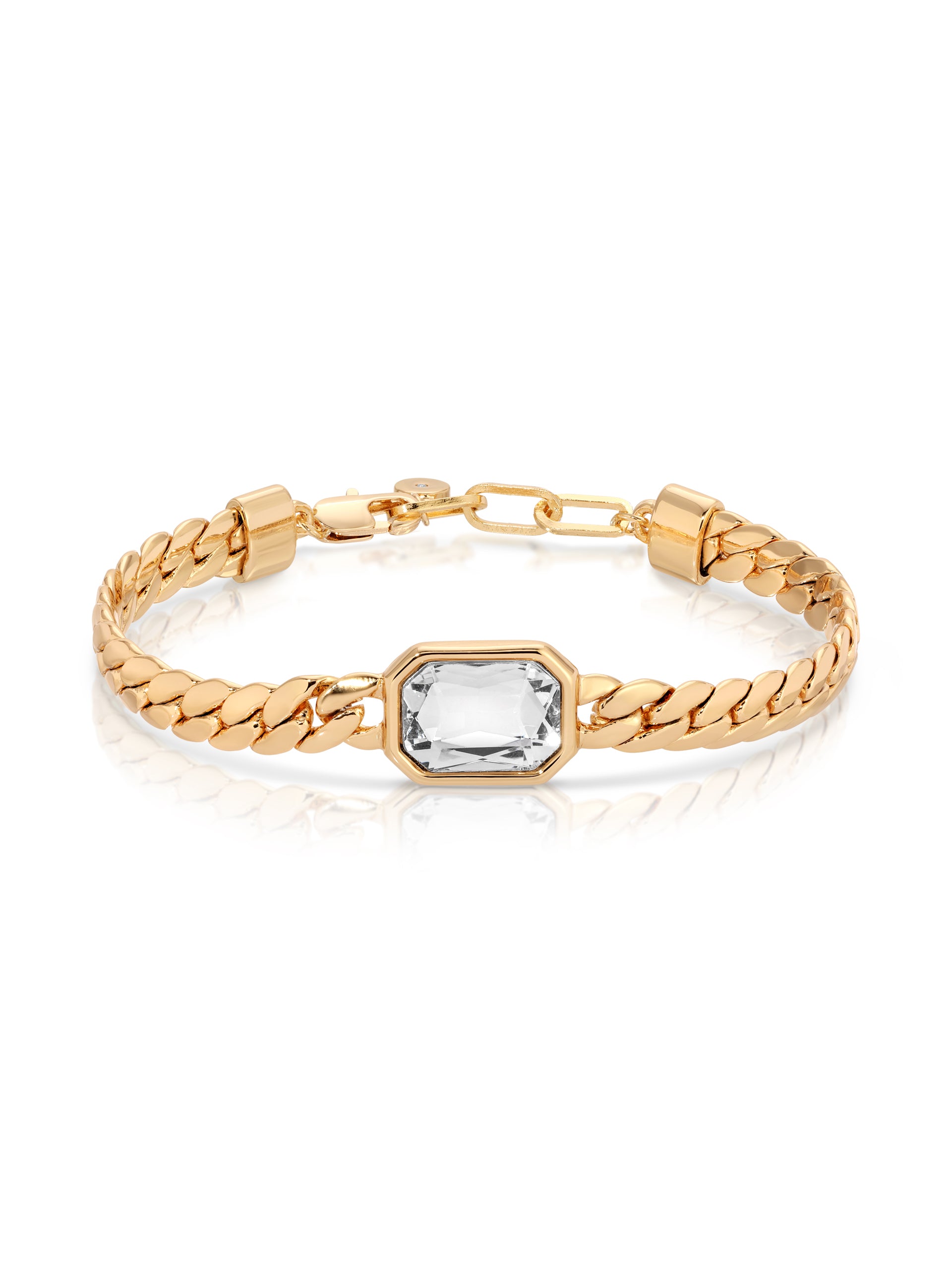 Deco Bracelet Clear Crystal with 18k Gold Plating