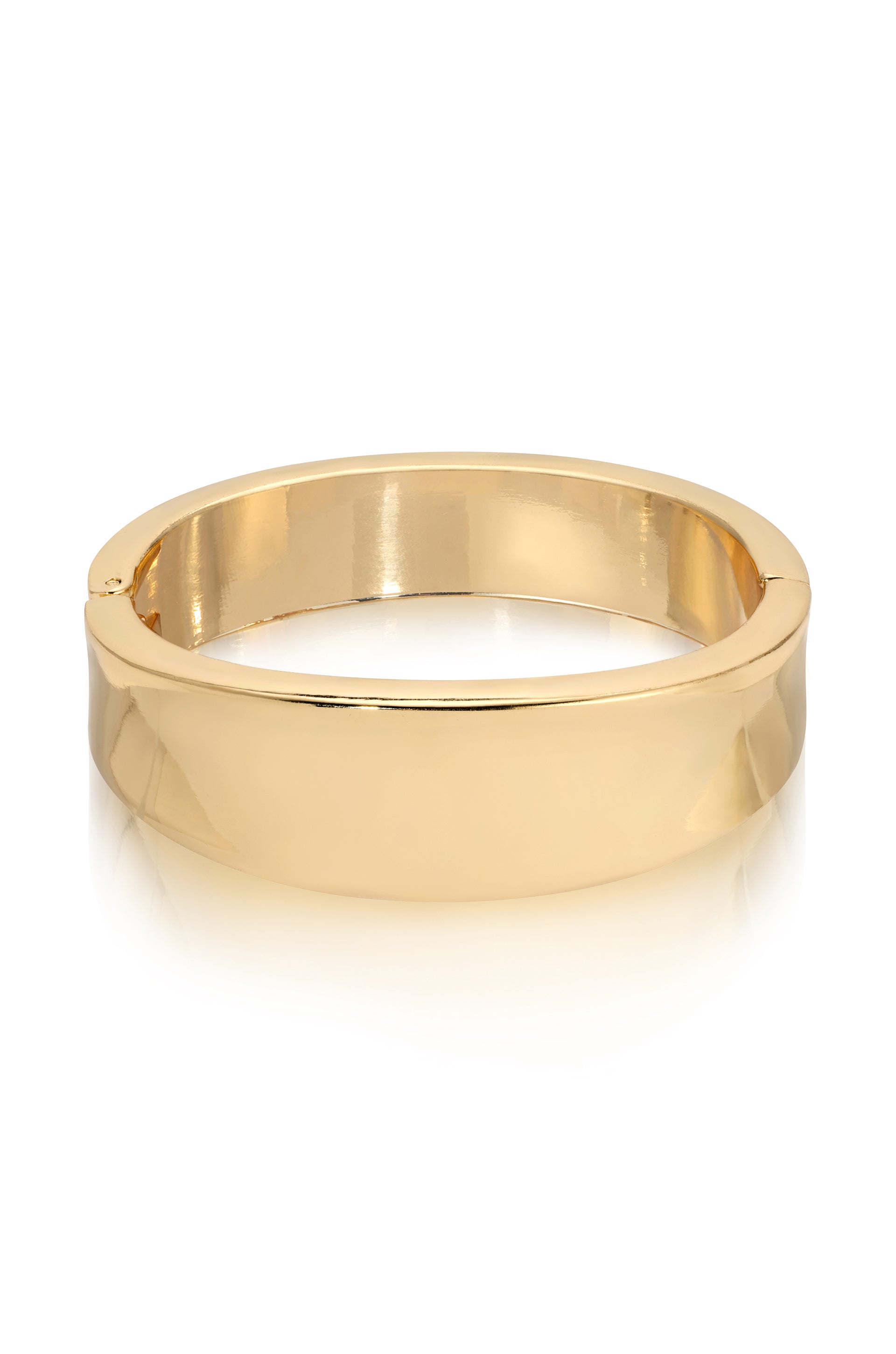 Squared Shine Bangle 18k Gold Plated