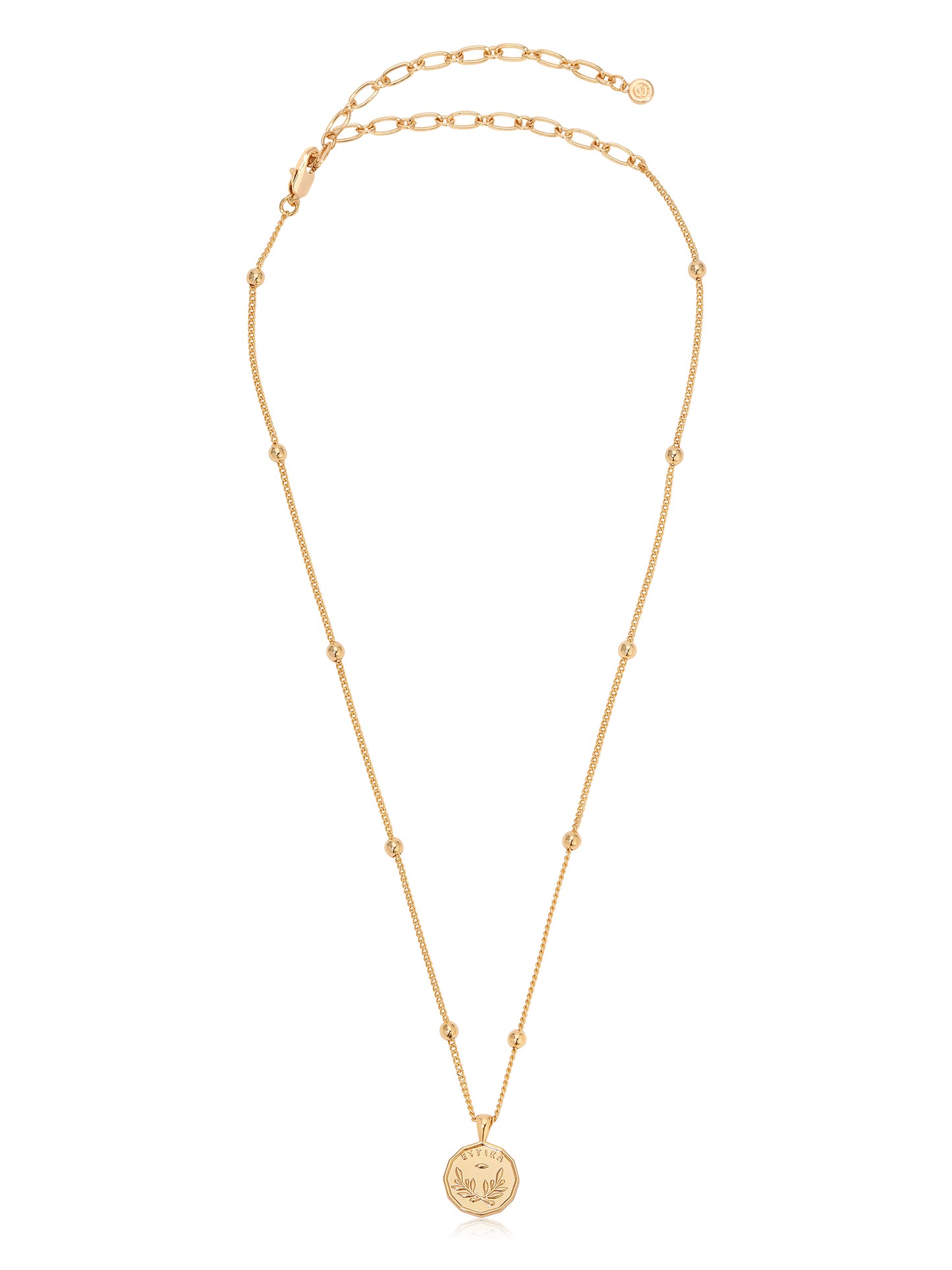 Three Coins Necklace Set 18k Gold Plated 2