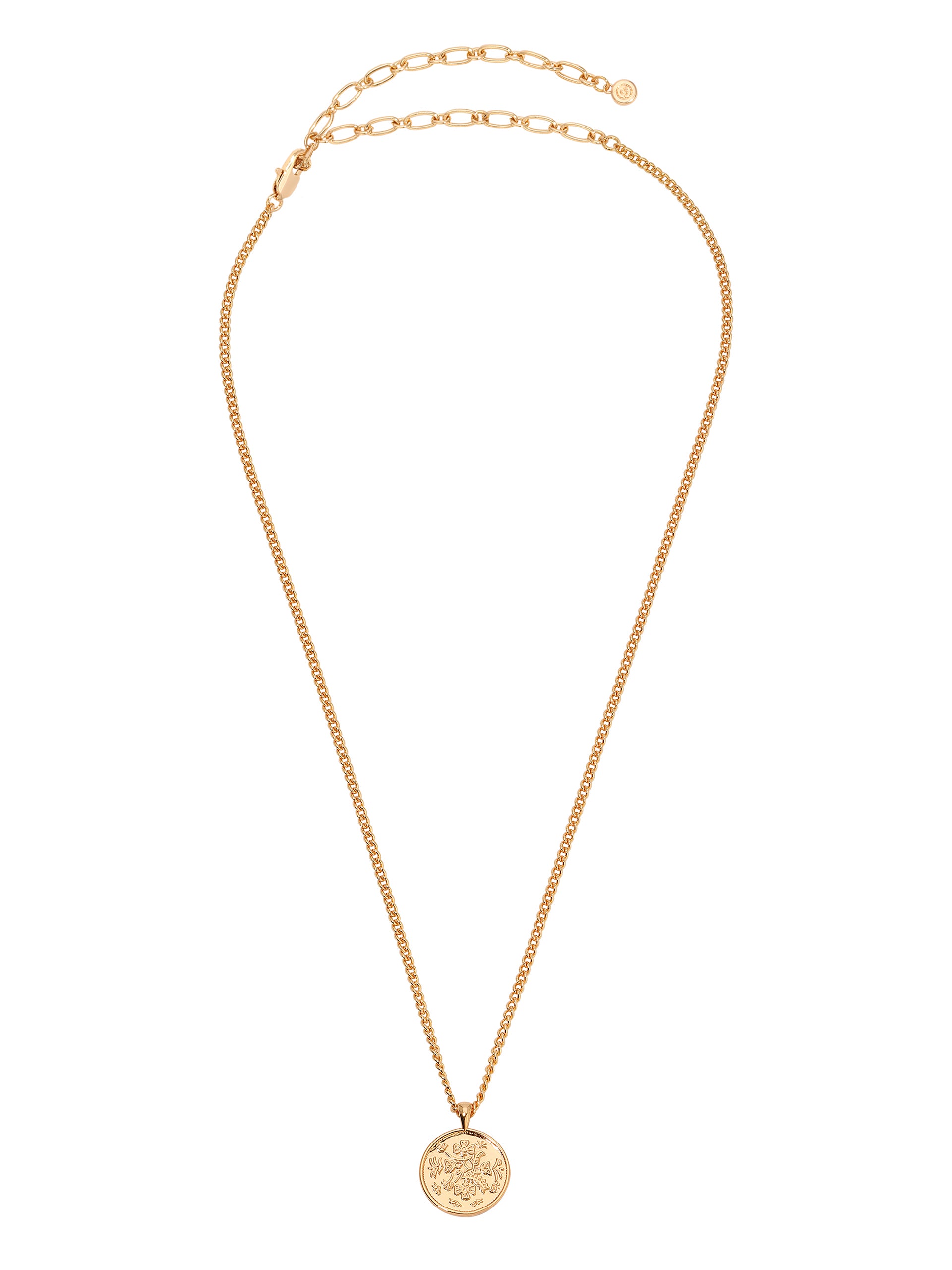 Three Coins Necklace Set 18k Gold Plated 3