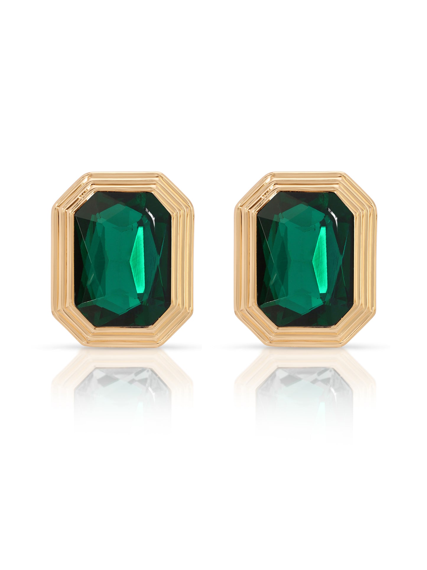 Emerald Deco Earrings