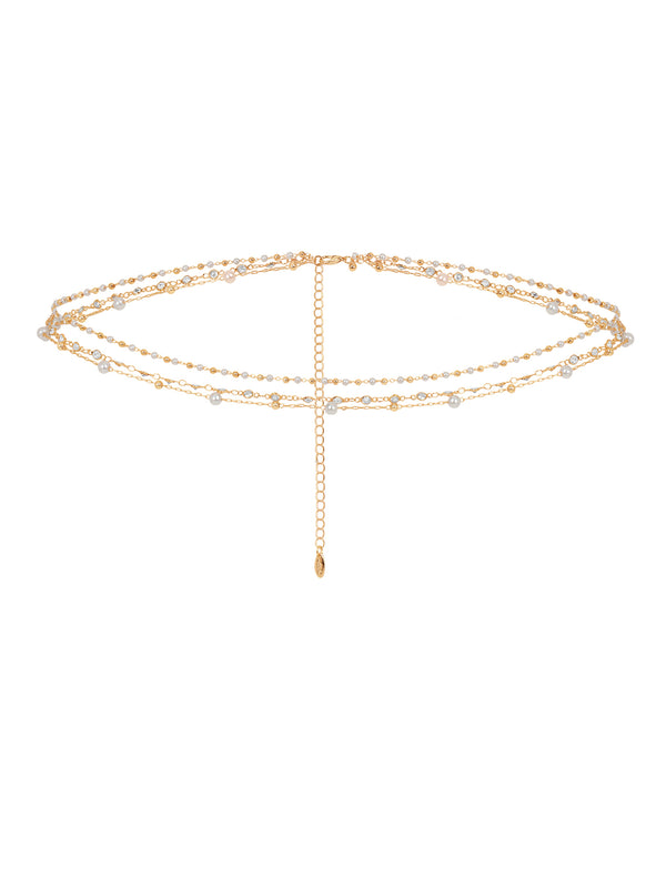 Extended Vacation Pearl Body Chain