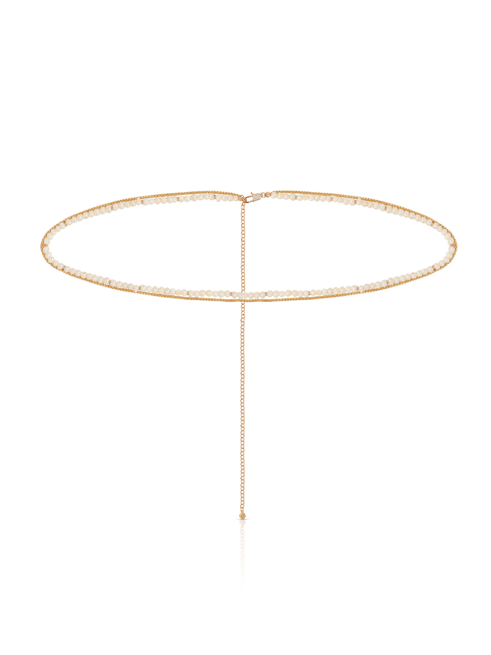 Freshwater Pearl Double Layer Waist Chain