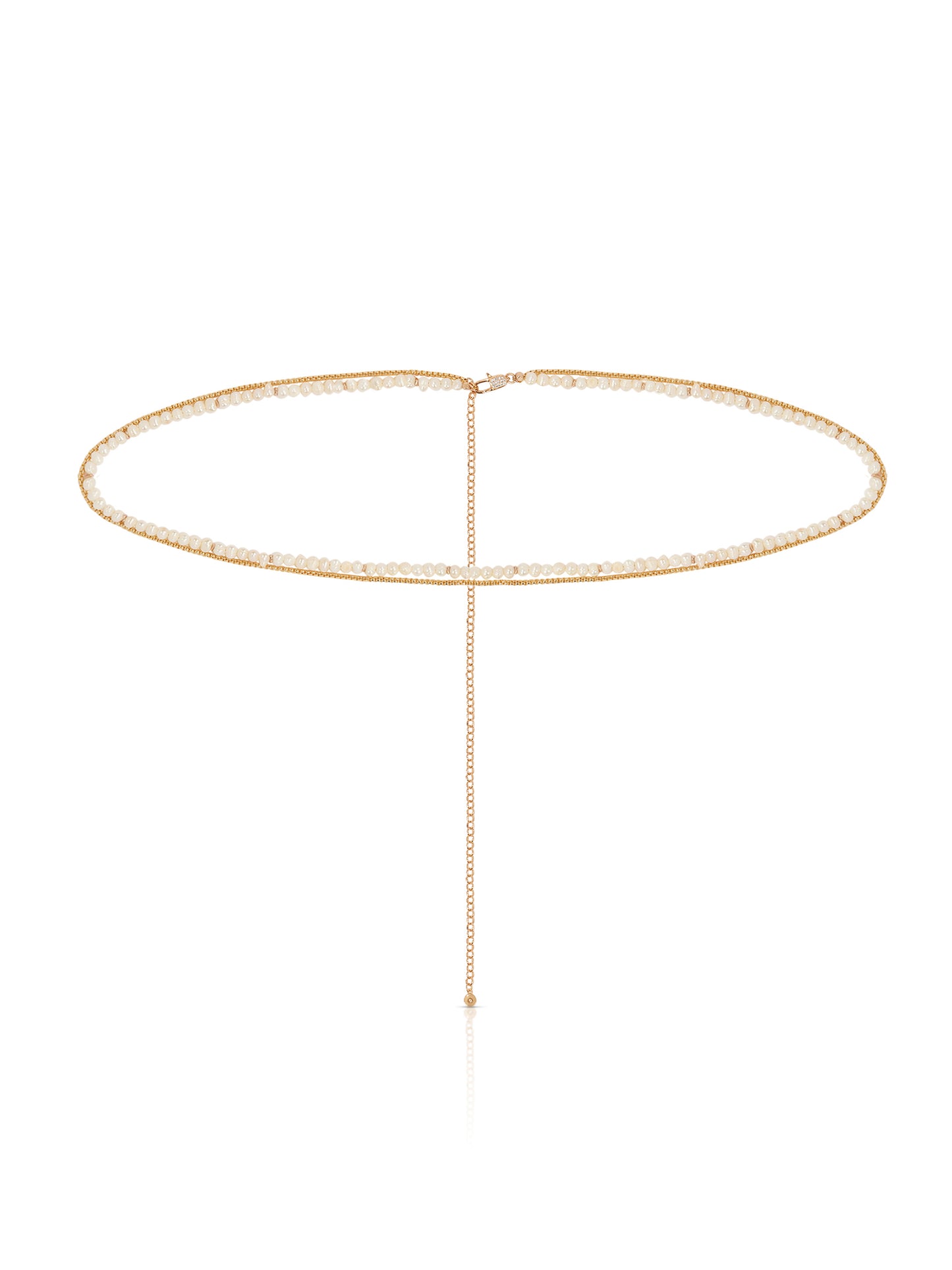 Freshwater Pearl Double Layer Waist Chain