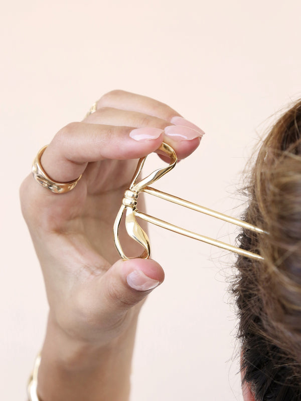 Bow Organica Hair Pin Second