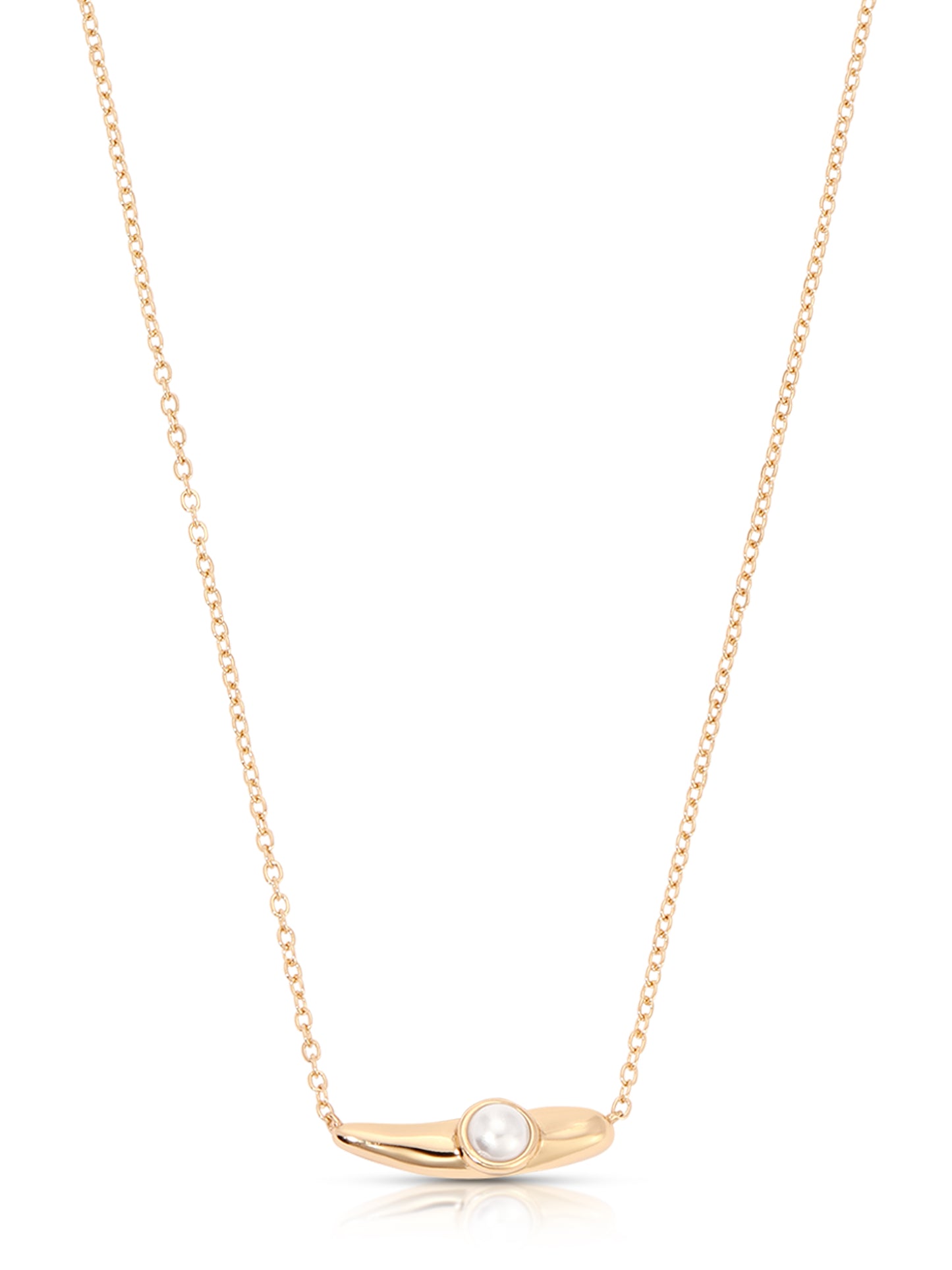 Liquid Pearl Necklace Pearl with 18k Gold Plating