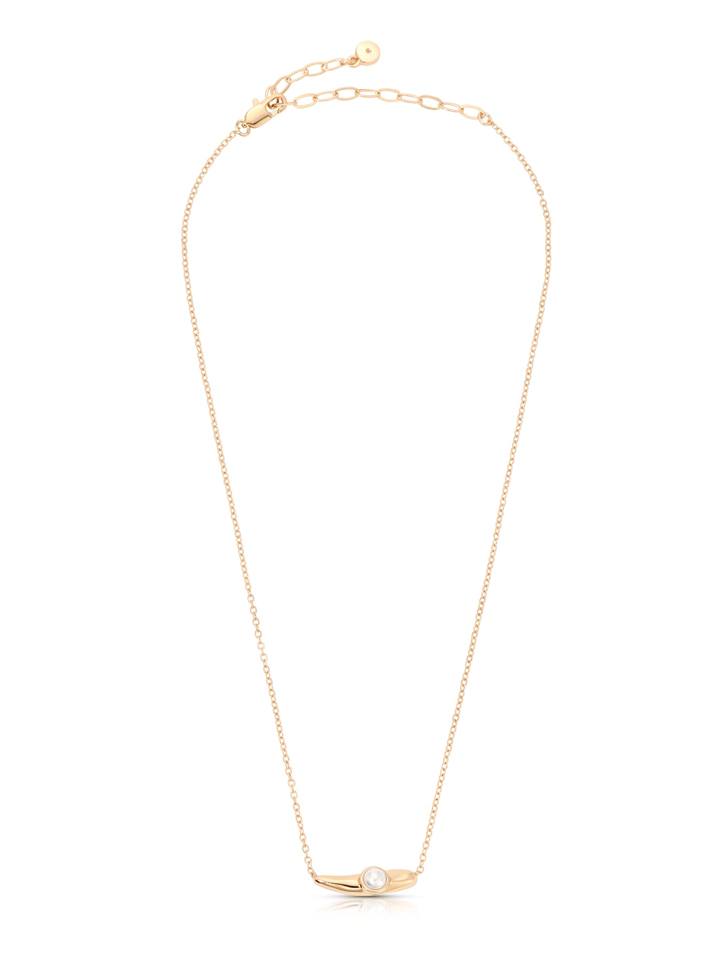 Liquid Pearl Necklace Pearl with 18k Gold Plating 2