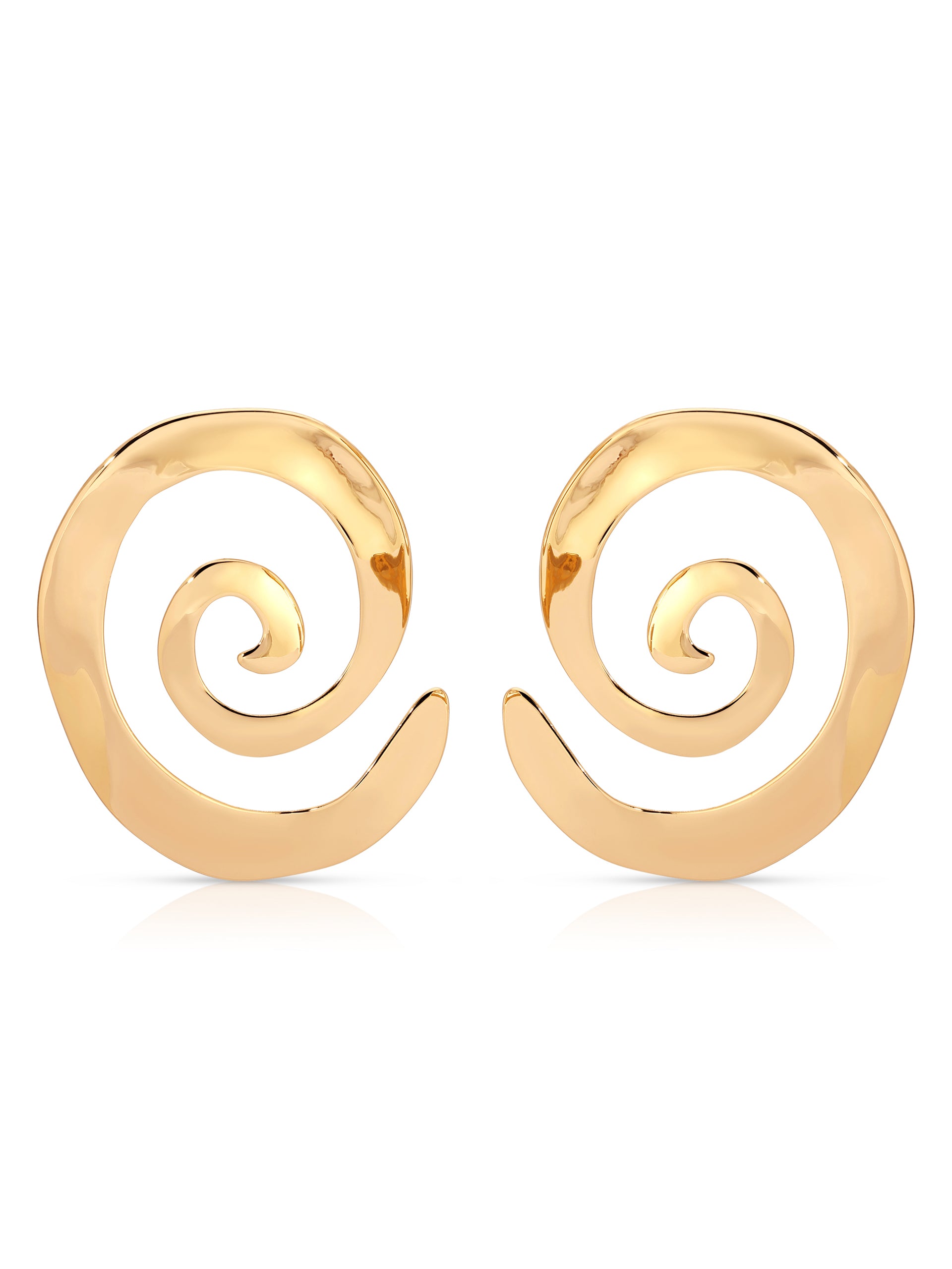 Aura Swirl Earrings 18k Gold Plated