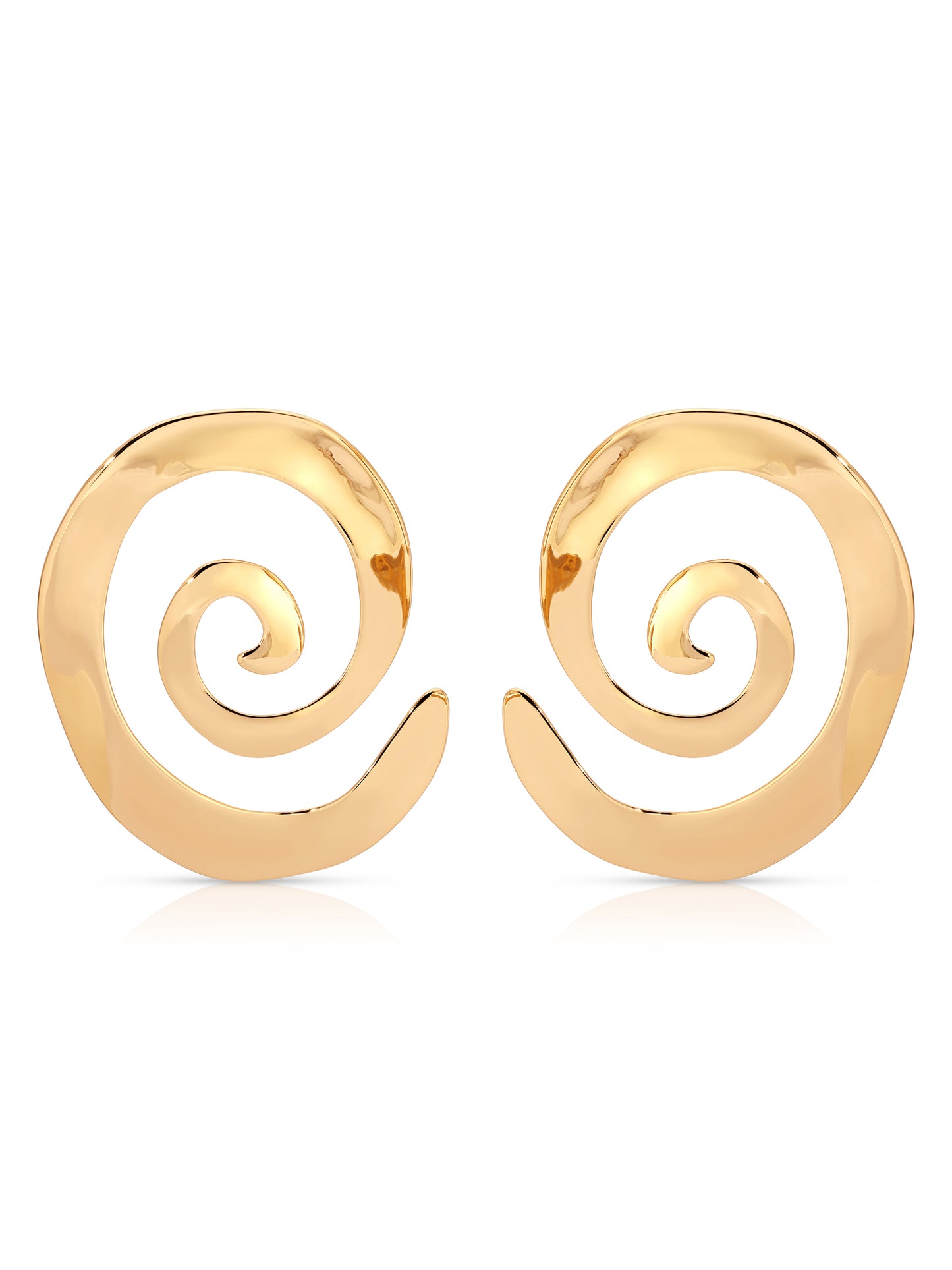 Aura Swirl Earrings 18k Gold Plated