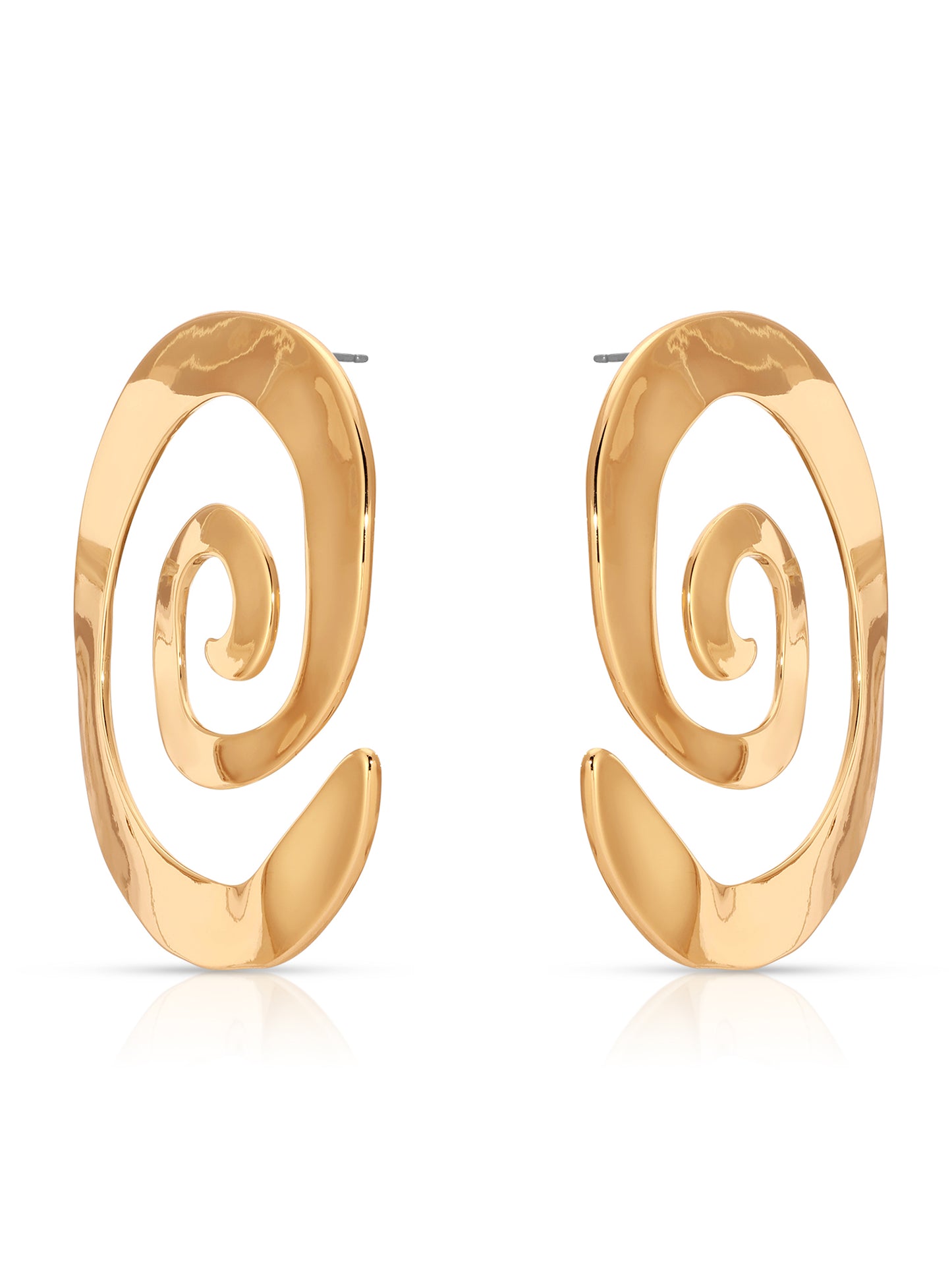 Aura Swirl Earrings 18k Gold Plated 2