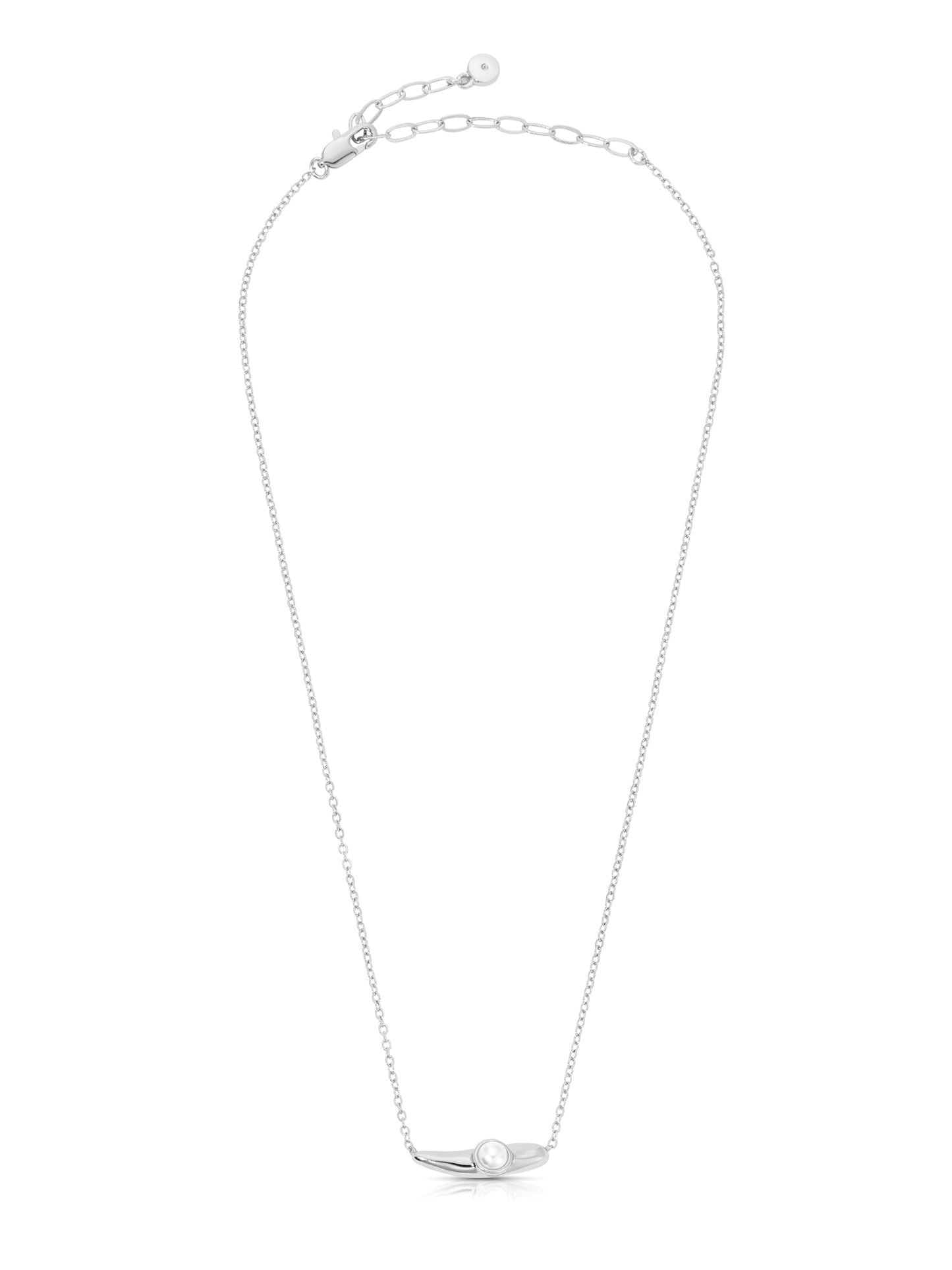 Liquid Pearl Necklace Pearl with Silver Plating