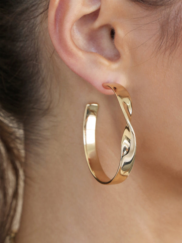 Heirloom Twist Large Hoops Second