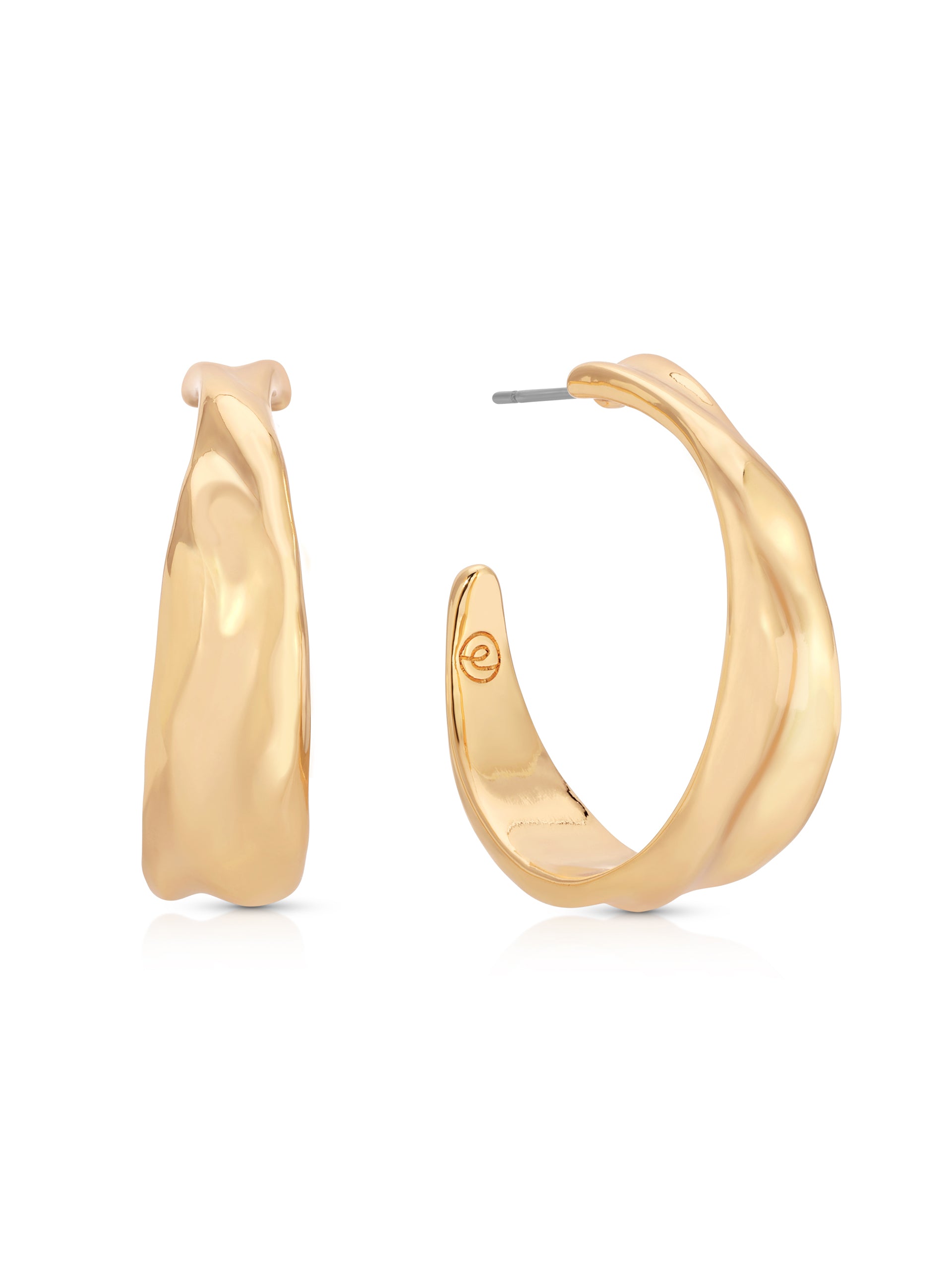 Liquid Luxe Hoops 18k Gold Plated