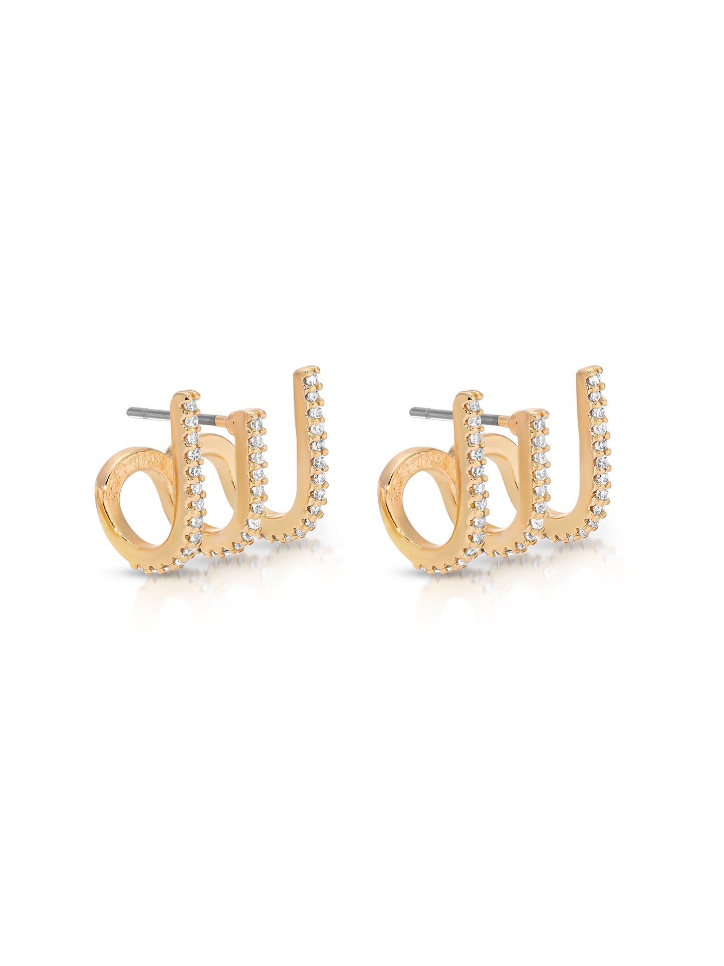 Sparkle Triple Illusion Ear Wrap 18k Gold Plated 2