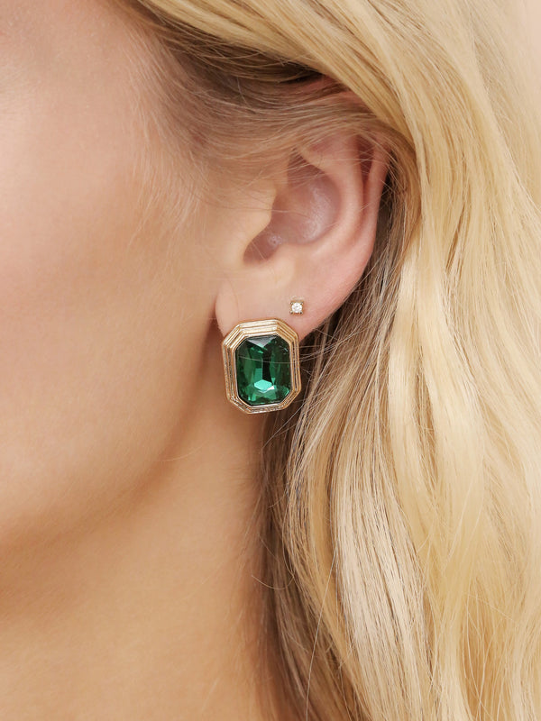Emerald Deco Earrings Second