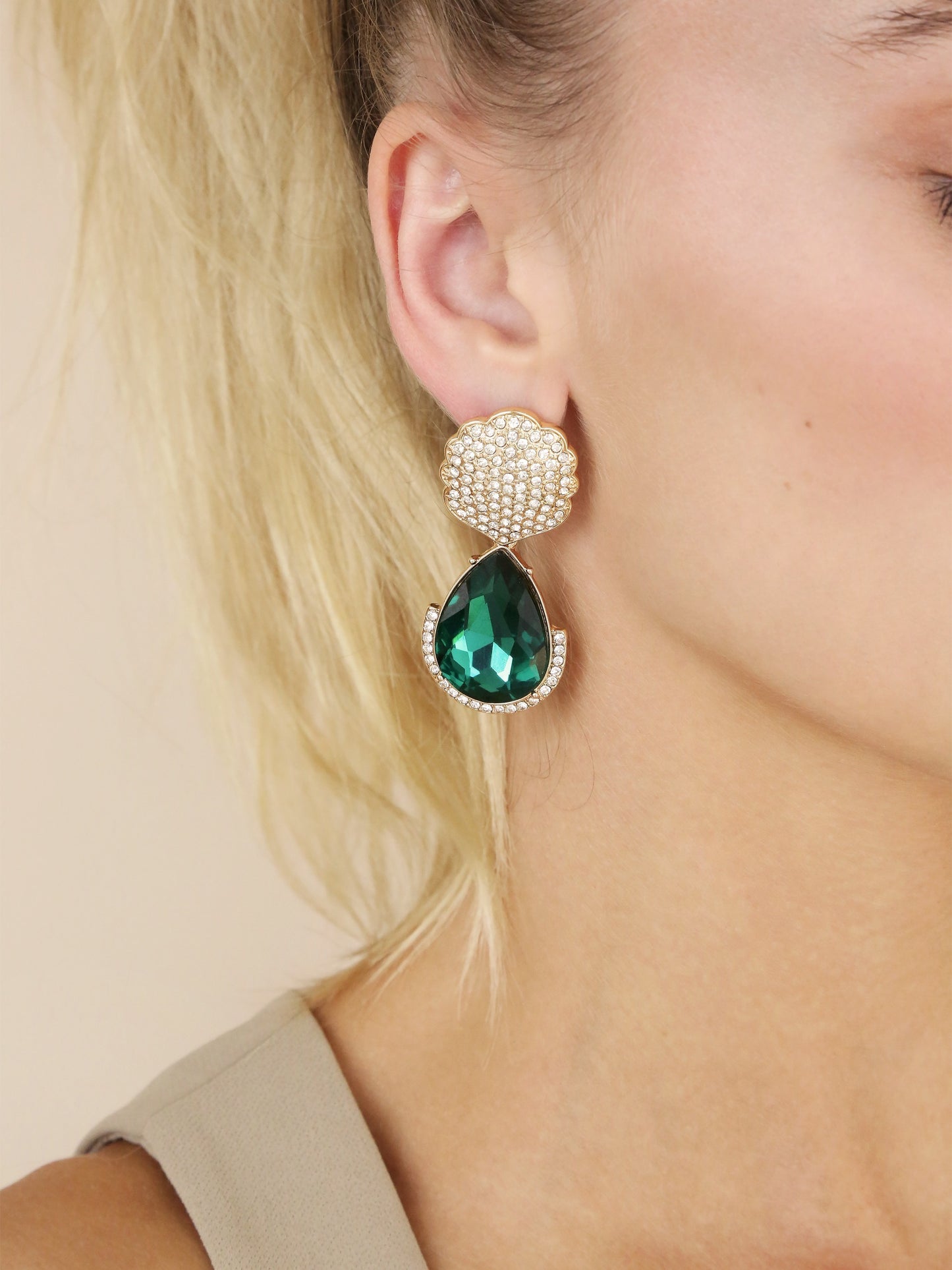 Tea Garden Teardrop Earrings