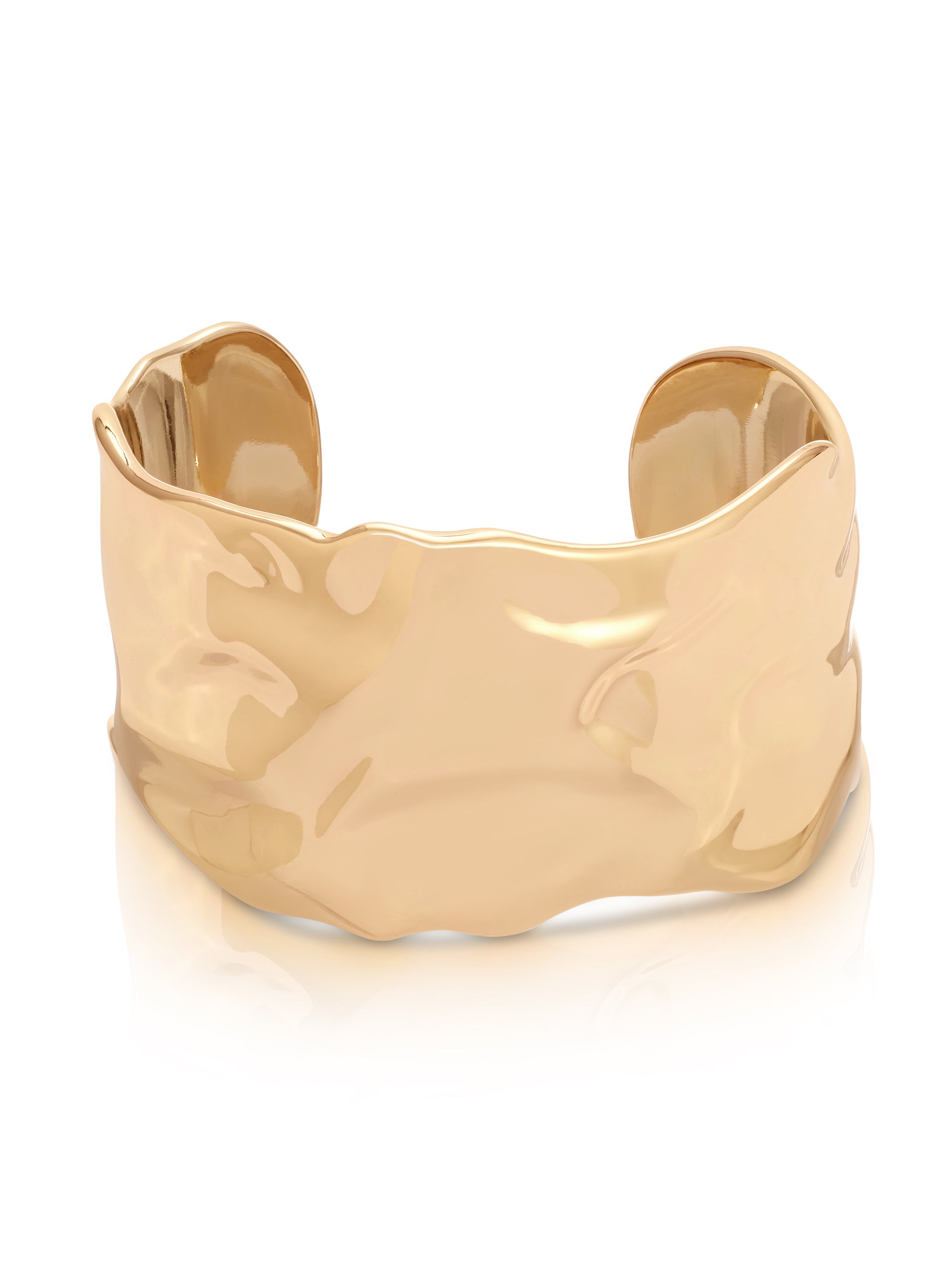 Thick Sculpted Cuff 18k Gold Plated