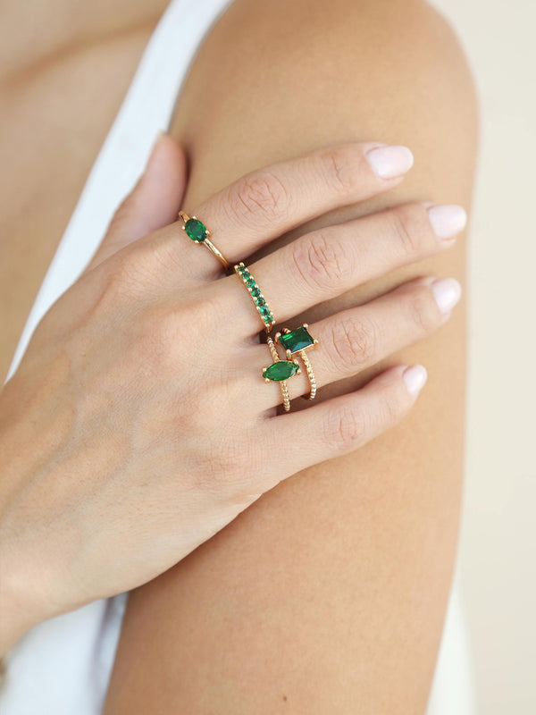 Green With Envy Ring Set Second