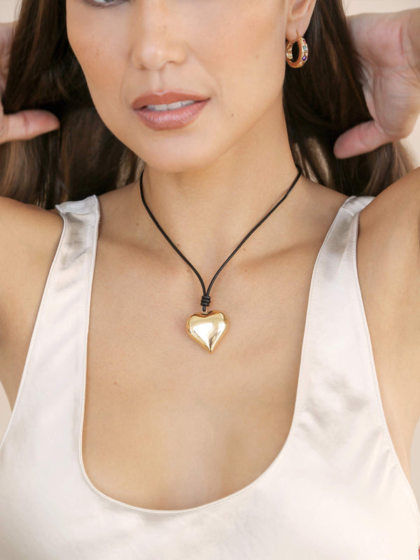 Heart Pendant Adjustable Cord Necklace Second