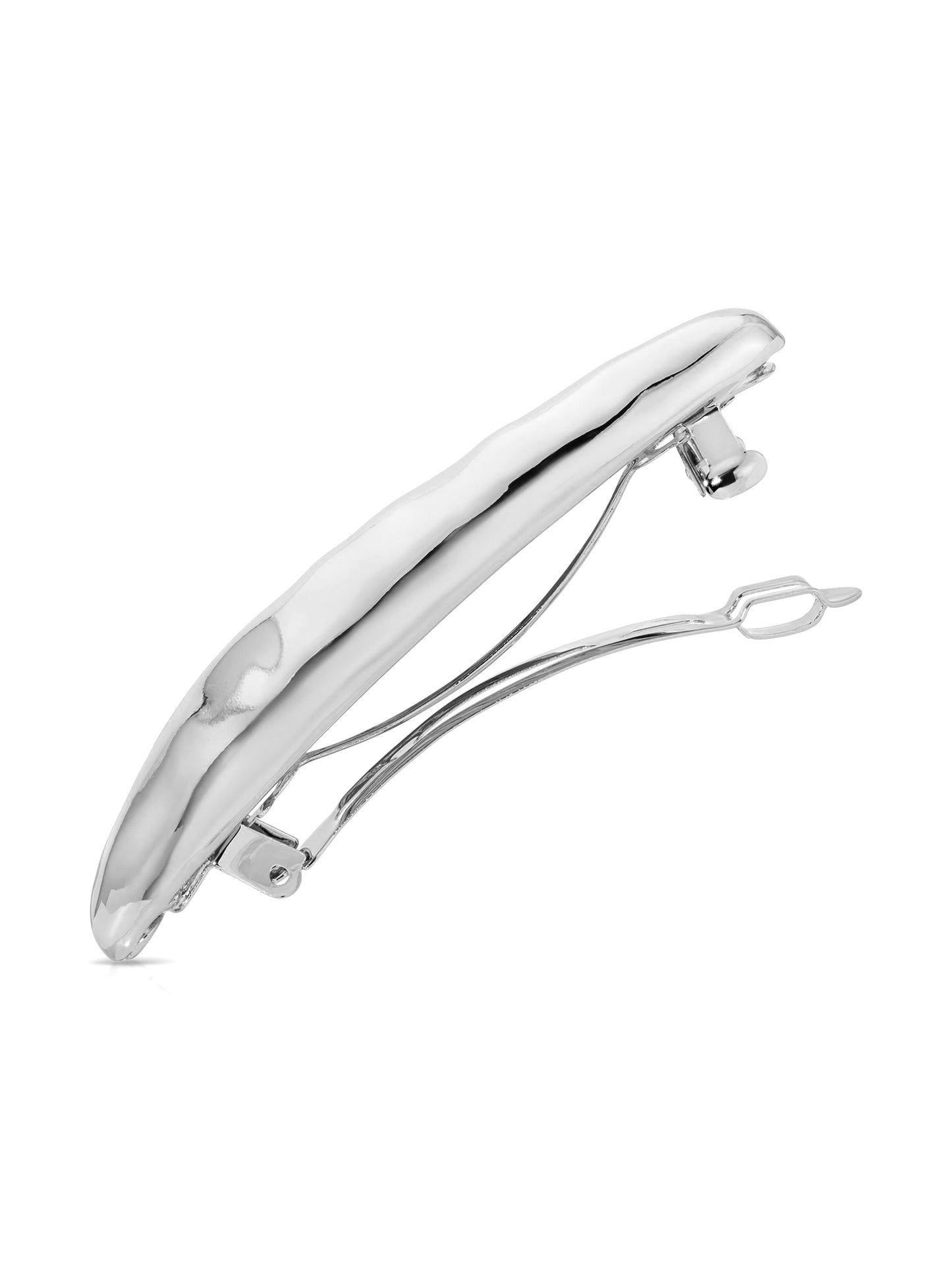 Liquid Luxe Barrette Silver Plated