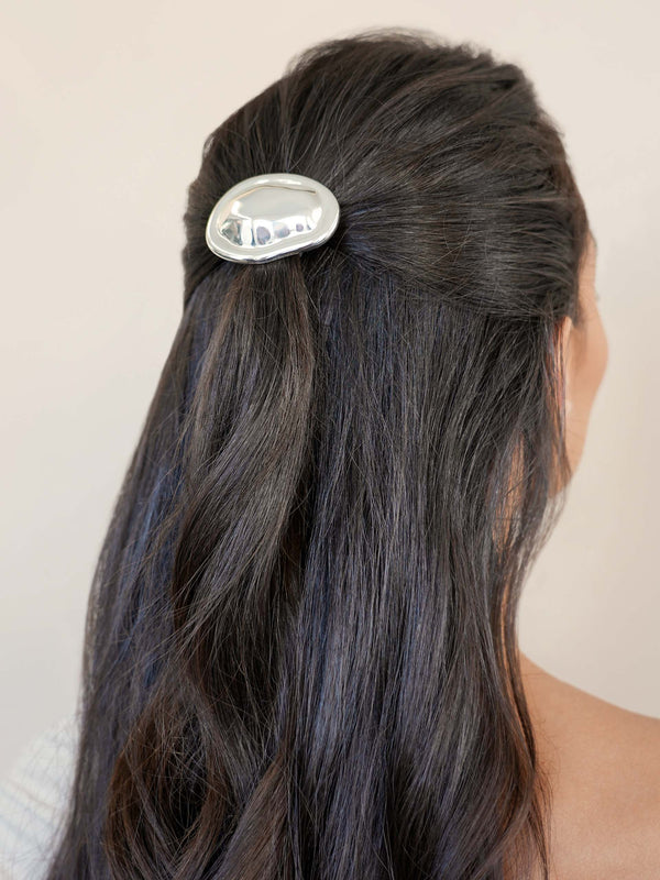 Oval Luxe Barrette Second