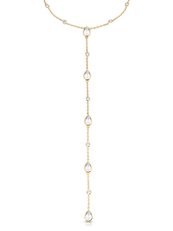 Marquise Crystal Lariat