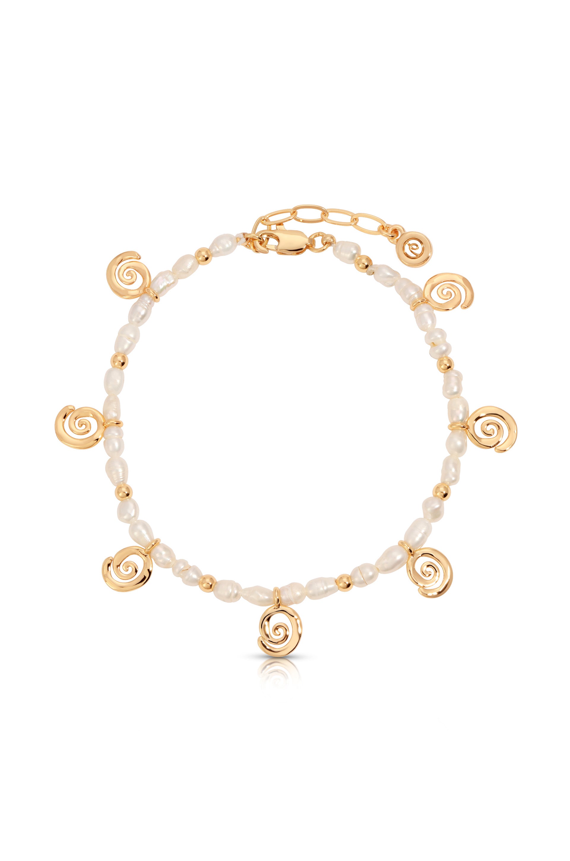 Aura Pearl Bracelet Pearl with 18k Gold Plating