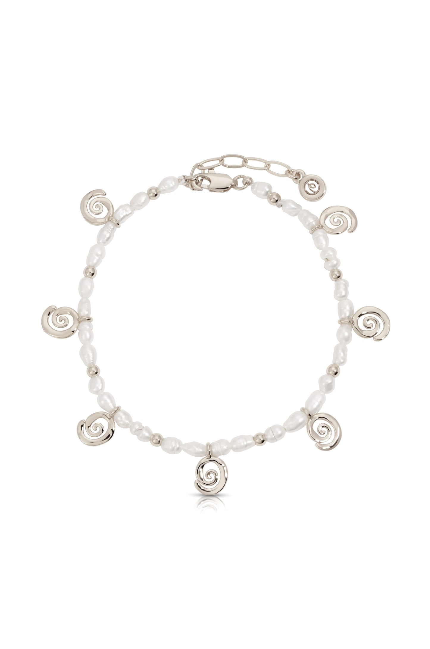 Aura Pearl Bracelet Pearl with Silver Plating