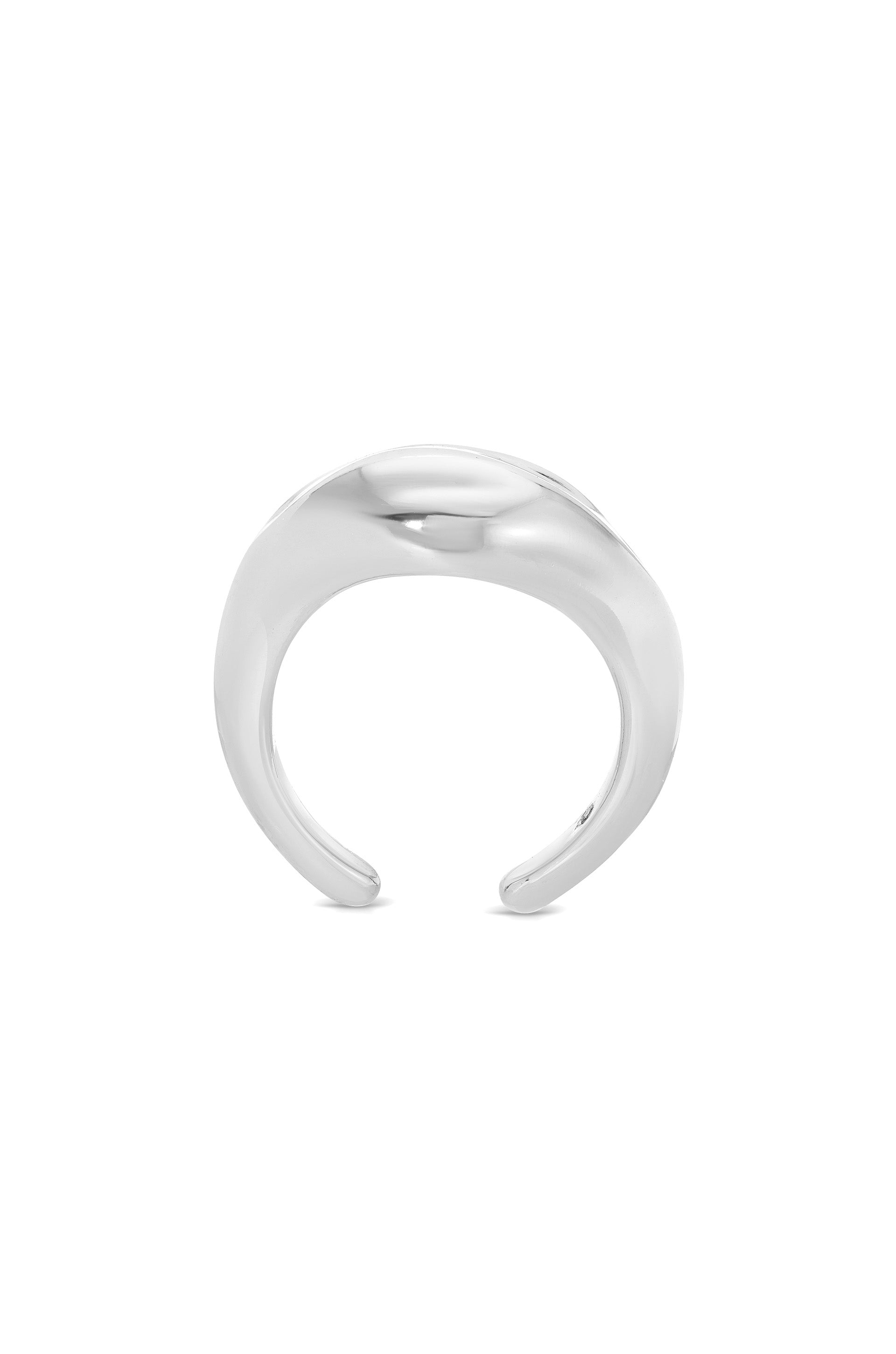 Organic Form Ear Cuff Silver Plated 2